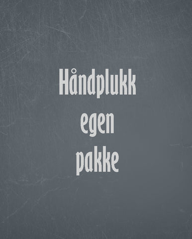 Håndplukke egen pakke-Bergen (200 kort)
