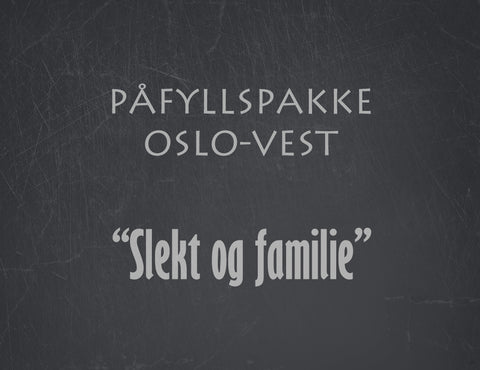 Refills pakke Oslo Vest - Familie og familie